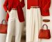“Classy Red & White Outfit – Elegant Workwear Inspo”
